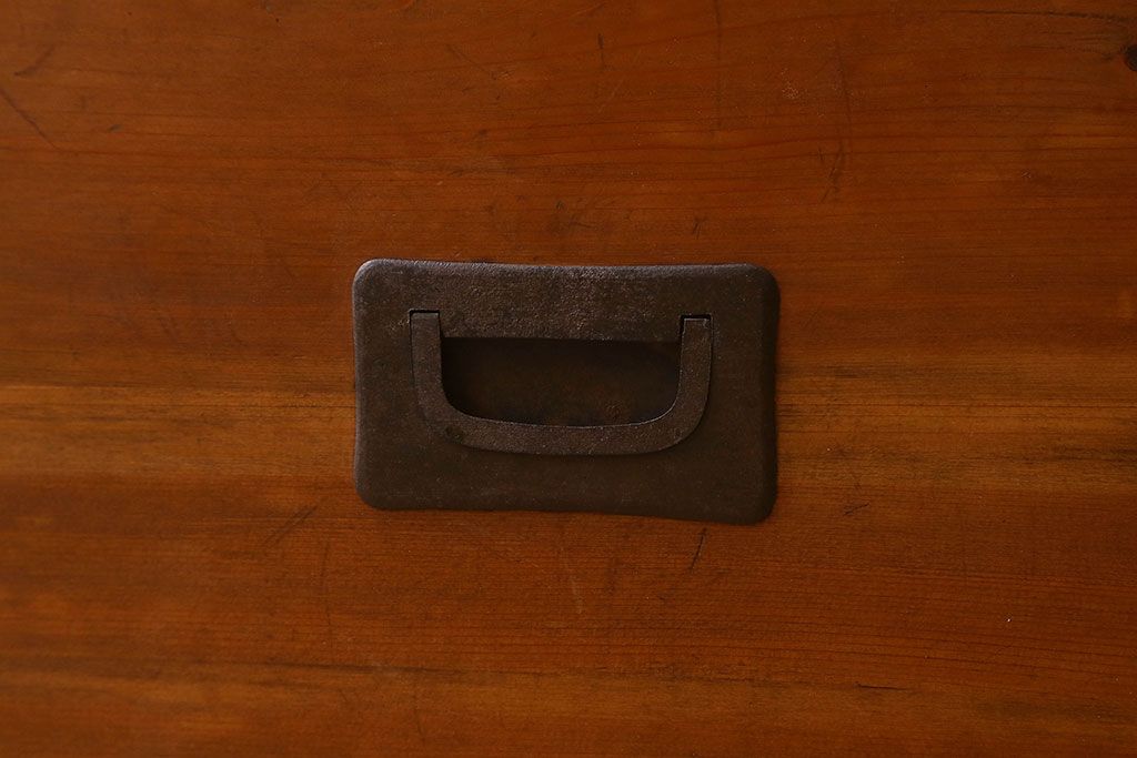 アンティーク家具　和製アンティーク　明るい木の色合いが素敵なローチェスト(ローボード、引き出し、テレビ台)