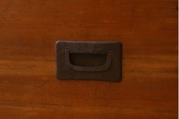 アンティーク家具　和製アンティーク　明るい木の色合いが素敵なローチェスト(ローボード、引き出し、テレビ台)