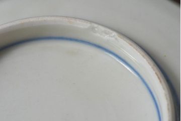 アンティーク雑貨　和製アンティーク　幕末明治期　色絵変形皿2枚セット(1)