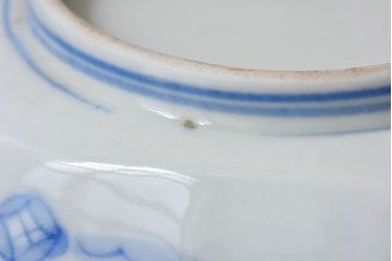 アンティーク雑貨　和製アンティーク　幕末明治期　色絵変形皿2枚セット(3)