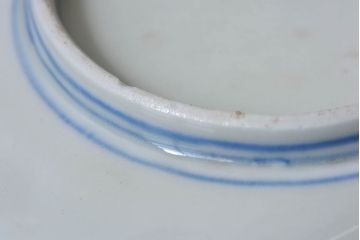 アンティーク雑貨　和製アンティーク　幕末明治期　色絵変形皿(1)