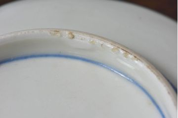 アンティーク雑貨　和製アンティーク　幕末明治期　色絵変形皿(2)