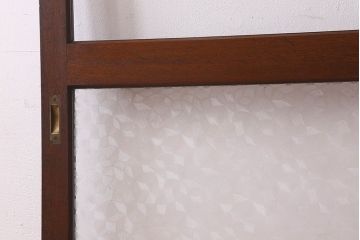 昭和レトロ　クリアガラス　懐かしさ漂うシンプルなガラス戸(引き戸)