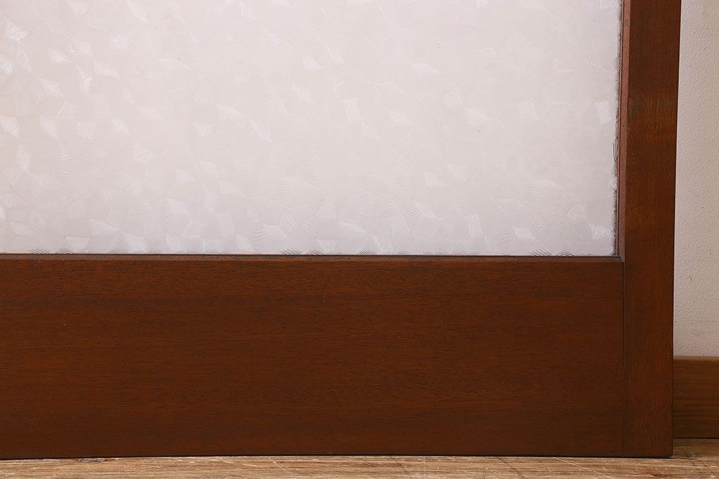 昭和レトロ　クリアガラス　懐かしさ漂うシンプルなガラス戸(引き戸)