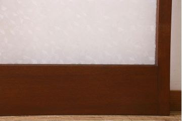 昭和レトロ　クリアガラス　懐かしさ漂うシンプルなガラス戸(引き戸)