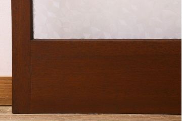 昭和レトロ　クリアガラス　懐かしさ漂うシンプルなガラス戸(引き戸)