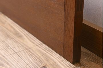 昭和レトロ　クリアガラス　懐かしさ漂うシンプルなガラス戸(引き戸)