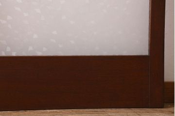 昭和レトロ　クリアガラス　懐かしさ漂うシンプルなガラス戸(引き戸)