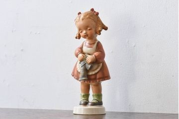 アンティーク雑貨　ビンテージ　日本製　ceramics japan ucagco　少女人形(フィギュリン、置物)