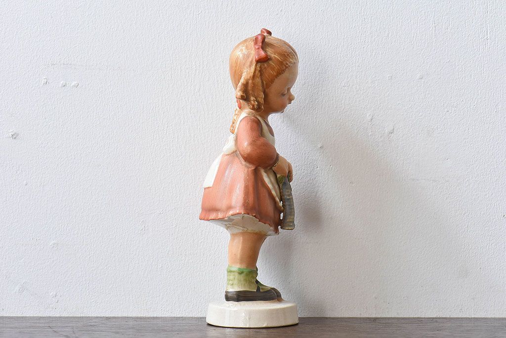 アンティーク雑貨　ビンテージ　日本製　ceramics japan ucagco　少女人形(フィギュリン、置物)