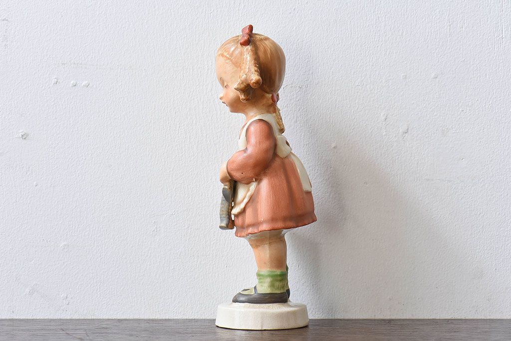 アンティーク雑貨　ビンテージ　日本製　ceramics japan ucagco　少女人形(フィギュリン、置物)