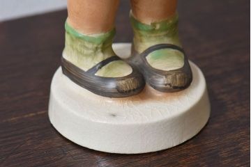 アンティーク雑貨　ビンテージ　日本製　ceramics japan ucagco　少女人形(フィギュリン、置物)