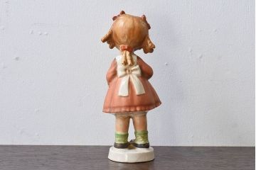 アンティーク雑貨　ビンテージ　日本製　ceramics japan ucagco　少女人形(フィギュリン、置物)