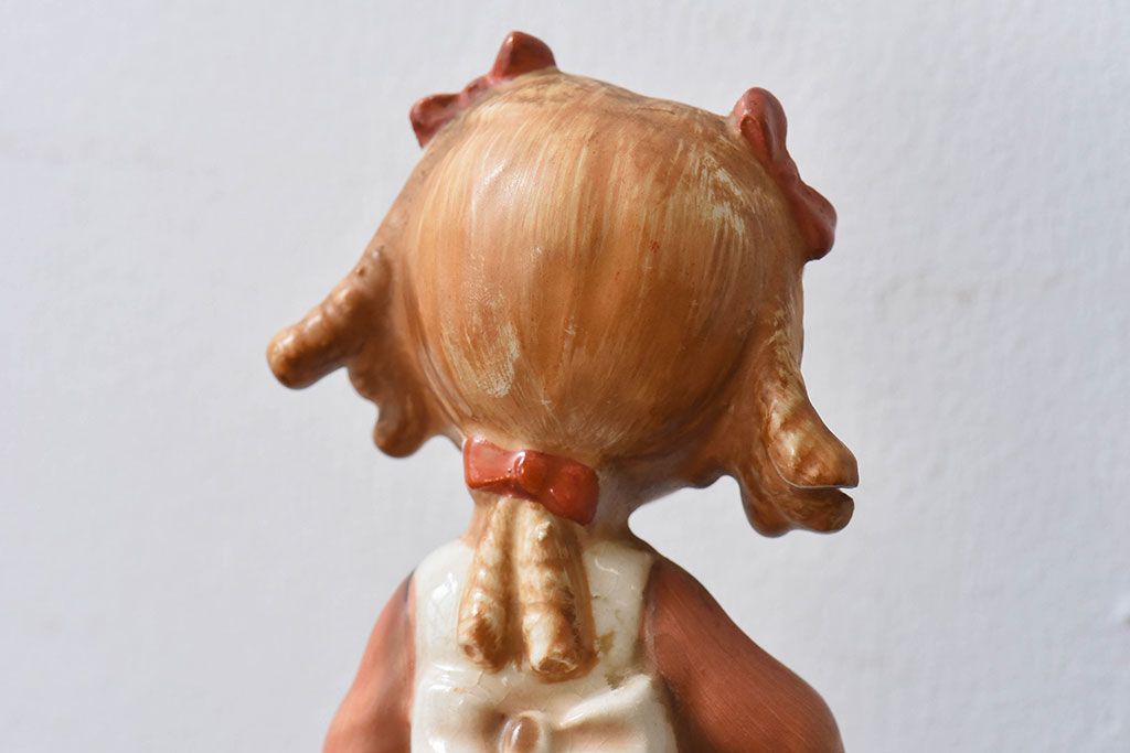 アンティーク雑貨　ビンテージ　日本製　ceramics japan ucagco　少女人形(フィギュリン、置物)