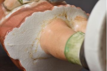 アンティーク雑貨　ビンテージ　日本製　ceramics japan ucagco　少女人形(フィギュリン、置物)