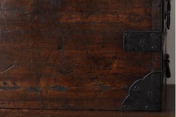アンティーク雑貨　和製アンティーク　古い質感が味のある硯箱(小引き出し、小箱、小物入れ、木箱)