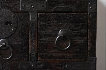 アンティーク雑貨　和製アンティーク　古い質感が味のある硯箱(小引き出し、小箱、小物入れ、木箱)