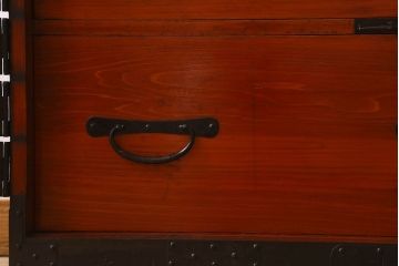 アンティーク家具　和製アンティーク　台輪付き!観音開き時代箪笥ローボード(ローチェスト、引き出し、衣装箪笥、テレビ台)