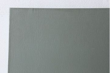 ペイント建具　銀モールガラス入りのレトロなドア(扉)