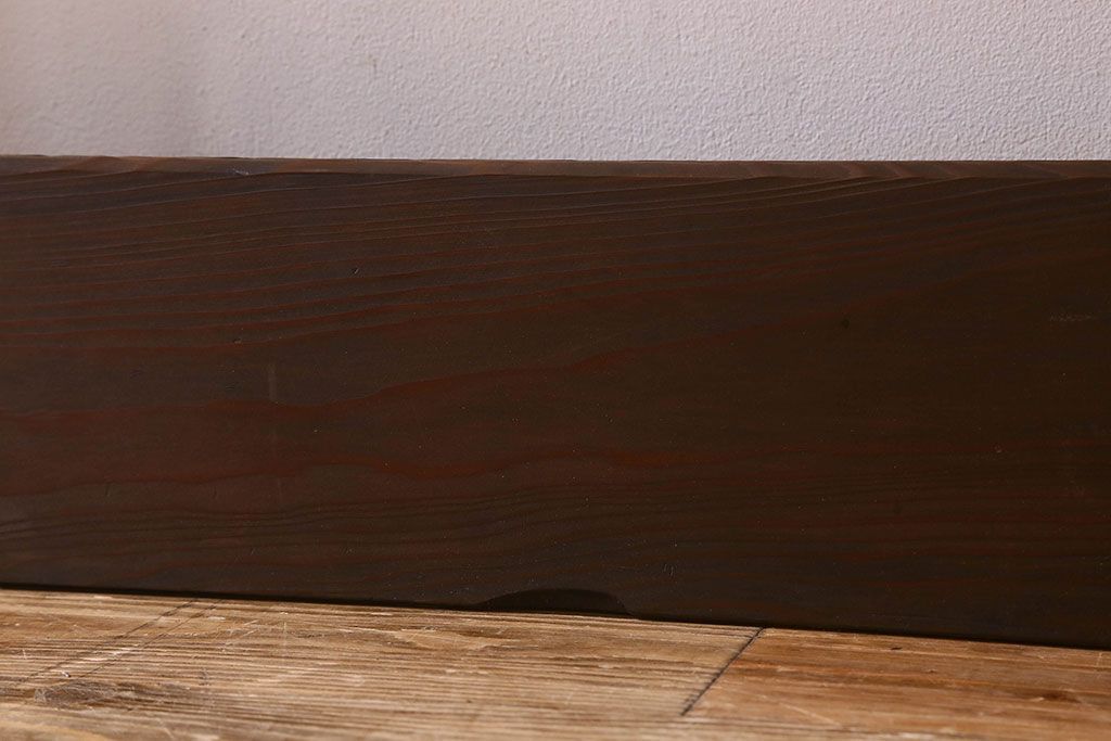 和製アンティーク　ダイヤガラス入り!深みのある木の色合いが素敵なガラス戸(引き戸)