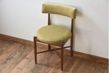 北欧家具　G-PLAN(ジープラン)　Fresco(フレスコ)　明るい色合いが素敵なビンテージサーキュラーチェア(ダイニングチェア、椅子)(1)