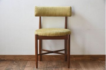 北欧家具　G-PLAN(ジープラン)　Fresco(フレスコ)　明るい色合いが素敵なビンテージサーキュラーチェア(ダイニングチェア、椅子)(2)