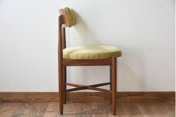 北欧家具　G-PLAN(ジープラン)　Fresco(フレスコ)　明るい色合いが素敵なビンテージサーキュラーチェア(ダイニングチェア、椅子)(2)