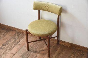 北欧家具　G-PLAN(ジープラン)　Fresco(フレスコ)　明るい色合いが素敵なビンテージサーキュラーチェア(ダイニングチェア、椅子)(2)