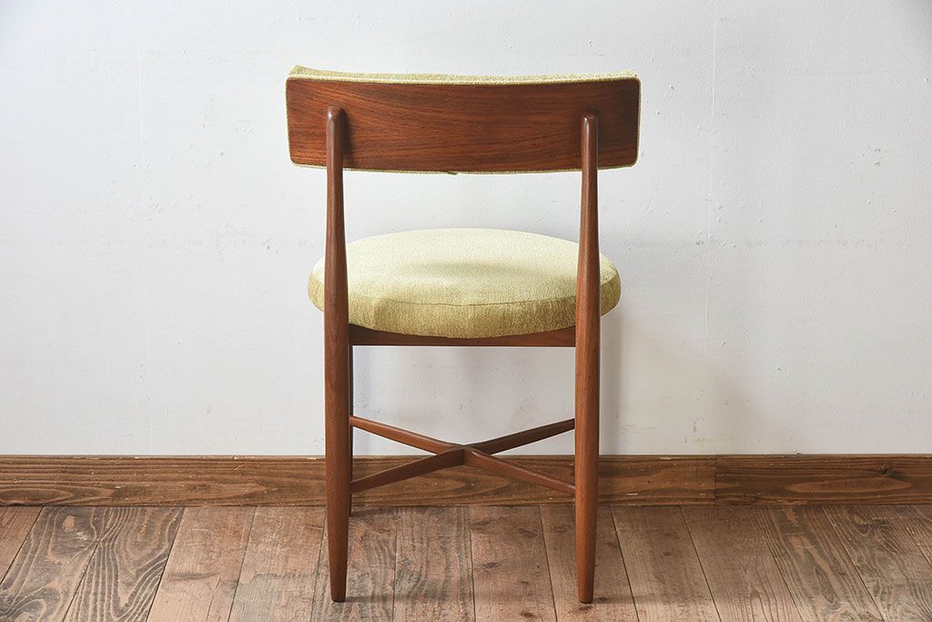 北欧家具　G-PLAN(ジープラン)　Fresco(フレスコ)　明るい色合いが素敵なビンテージサーキュラーチェア(ダイニングチェア、椅子)(3)