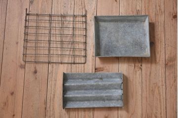 アンティーク雑貨　和製アンティーク　小振りな木製冷蔵庫(収納箱)