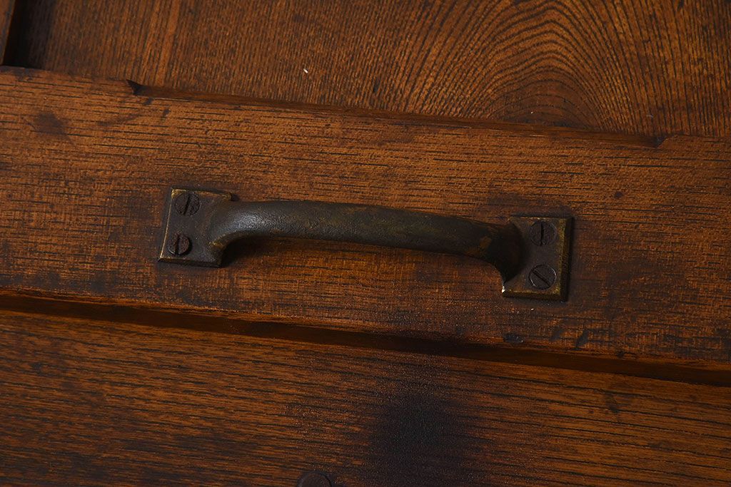 アンティーク雑貨　和製アンティーク　小振りな木製冷蔵庫(収納箱)