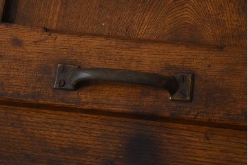 アンティーク雑貨　和製アンティーク　小振りな木製冷蔵庫(収納箱)