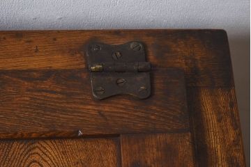 アンティーク雑貨　和製アンティーク　小振りな木製冷蔵庫(収納箱)