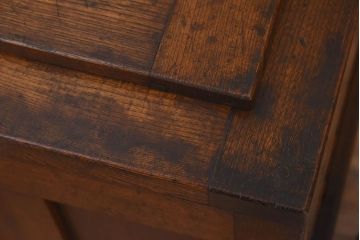 アンティーク雑貨　和製アンティーク　小振りな木製冷蔵庫(収納箱)