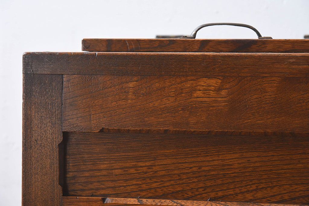 アンティーク雑貨　和製アンティーク　小振りな木製冷蔵庫(収納箱)