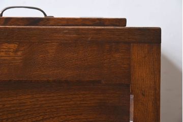 アンティーク雑貨　和製アンティーク　小振りな木製冷蔵庫(収納箱)