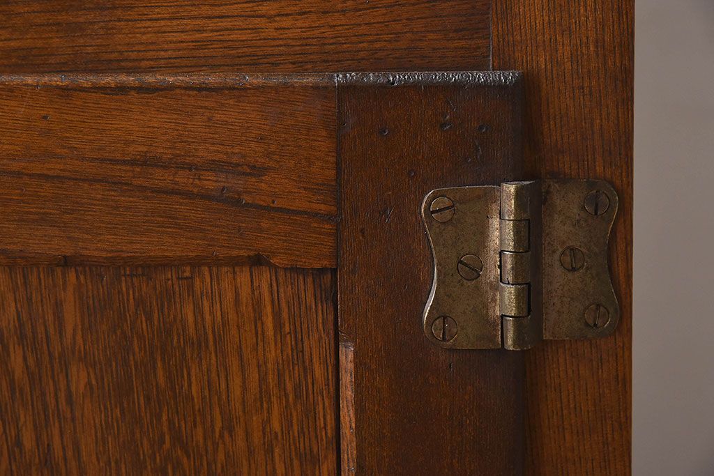 アンティーク雑貨　和製アンティーク　小振りな木製冷蔵庫(収納箱)