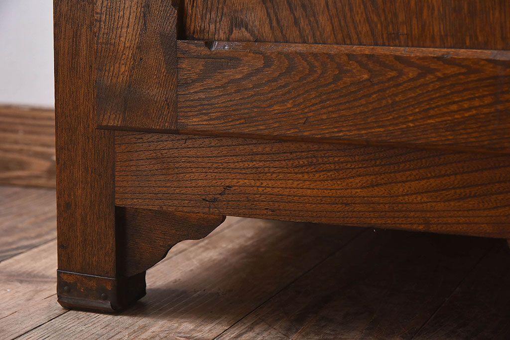 アンティーク雑貨　和製アンティーク　小振りな木製冷蔵庫(収納箱)