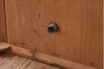 アンティーク雑貨　和製アンティーク　小振りな木製冷蔵庫(収納箱)