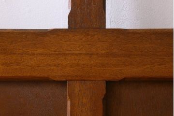 昭和レトロ　気泡ガラス入り!シンプルなデザインが魅力的なガラス戸(引き戸)