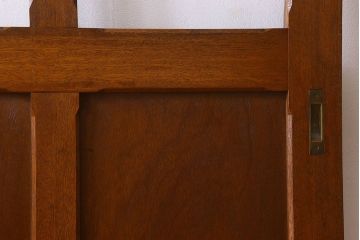 昭和レトロ　気泡ガラス入り!シンプルなデザインが魅力的なガラス戸(引き戸)