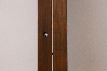 昭和レトロ　ダイヤガラス・モールガラス　2種のガラスがおしゃれなガラス戸(引き戸、窓)2枚組