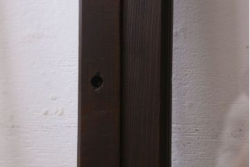 和製アンティーク　ダイヤガラス・クリアガラス使用　上品でおしゃれなガラス戸(窓、引き戸)4枚組