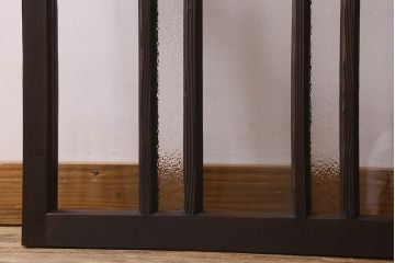和製アンティーク　大正ロマン!クリアガラス　ダイヤガラスと色ガラスがお洒落なガラス戸(窓、引き戸)