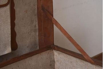 和製アンティーク　特大な本革性トランク(小物収納箱)