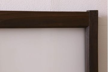 和製アンティーク　すりガラス使用　マス目がおしゃれなガラス戸(窓、引き戸)3枚セット