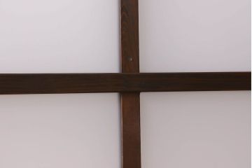 和製アンティーク　すりガラス使用　マス目がおしゃれなガラス戸(窓、引き戸)3枚セット