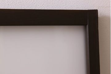 和製アンティーク　ダイヤガラス・クリアガラス使用　モダンでおしゃれなガラス戸(窓、引き戸)2枚セット