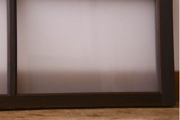 和製アンティーク　すりガラス入り!和モダンな雰囲気漂う明り取り(明かり取り、窓)