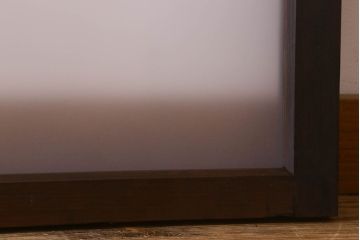 和製アンティーク　すりガラス入り!和モダンな雰囲気漂う明り取り(明かり取り、窓)